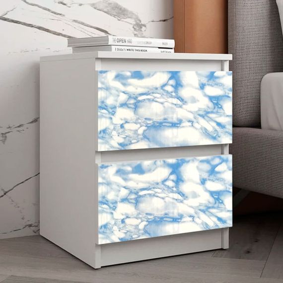 Самоклеюча плівка блакитний мармур 0,45х10м SW-00000815 | Зображення 1