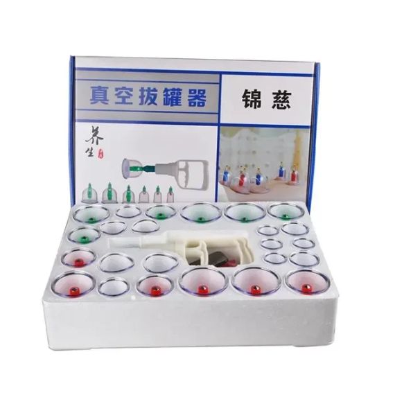 Антицеллюлитные массажные вакуумные банки (24 штуки в комплекте)