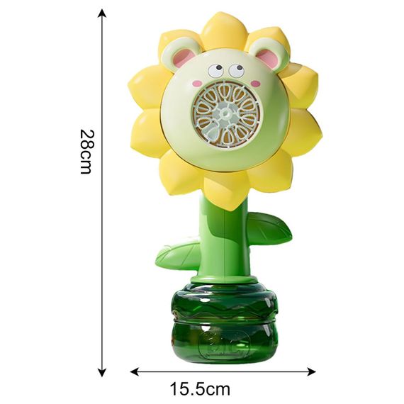 Мыльные пузыри Flower Bubble Machine BJC-5A(Bear-Yellow) со светом | Зображення 1