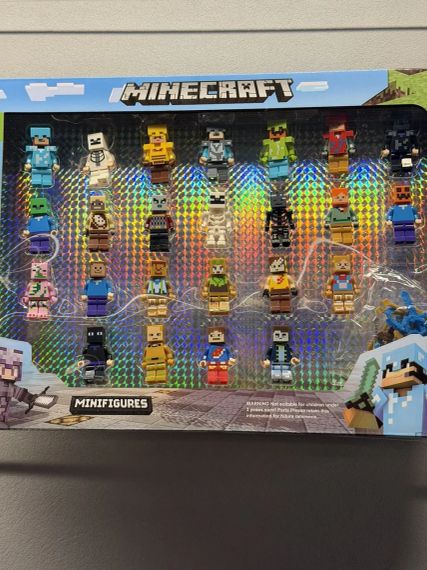 Набор минифигурок Minecraft 24 шт с оружием – подарок для фанатов игры Майнкрафт