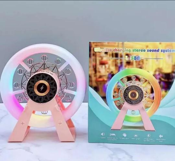 Багатофункціональний акумуляторний нічник-колонка "Карусель" з RGB-підсвічуванням L-38В | Зображення 2