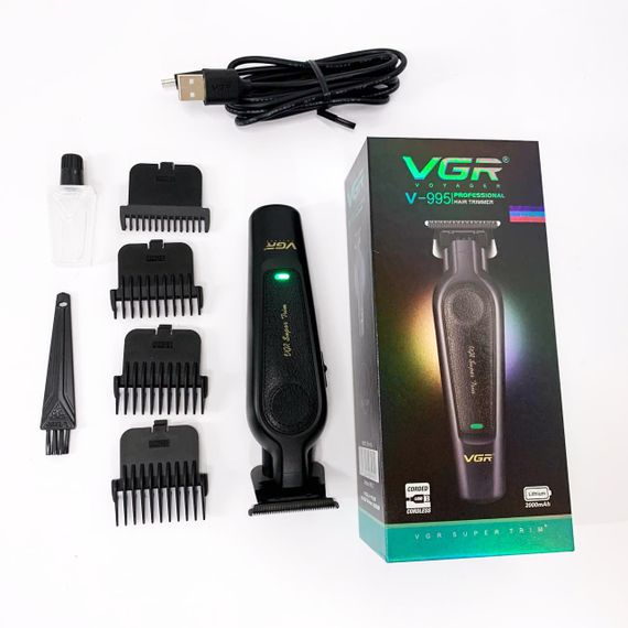 Бездротовий акумуляторний тример для стрижки волосся VGR V-995, Професійний бездротовий тример WH-55 | Зображення 6