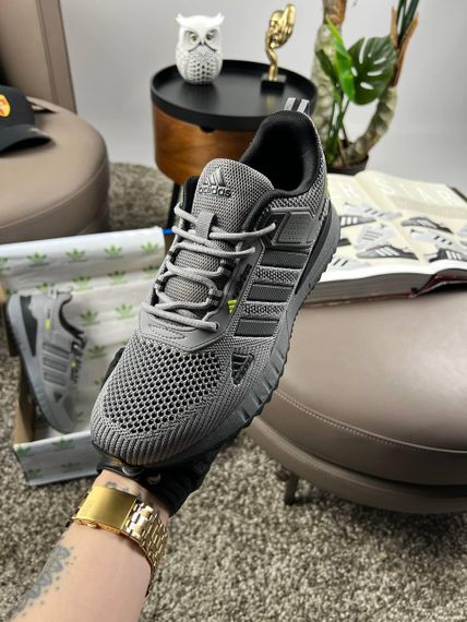 Чоловічі кросівки Climacool Grey Black весна / літо / осінь A4072 46 29.5-30 см | Зображення 4