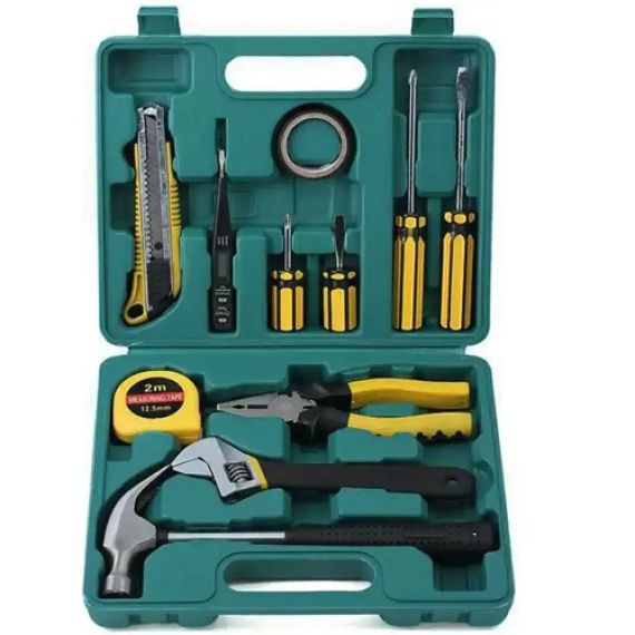Набор инструментов универсальный в чемодане 12 предметов в пластиковом кейсе | Зображення 1