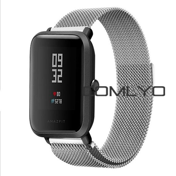 Міланський сітчастий ремінець Primo для годинника Xiaomi Huami Amazfit Bip / Amazfit GTS - Silver | Зображення 2