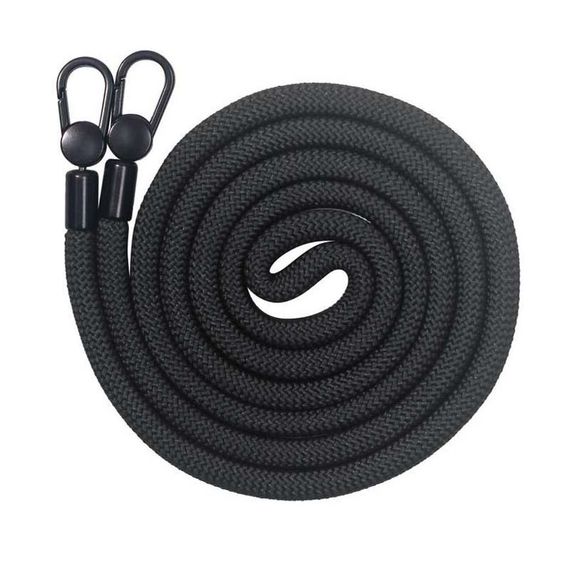 Чехол TPU Transparent with Straps для Apple iPhone 13 Pro (6.1") Black | Зображення 1