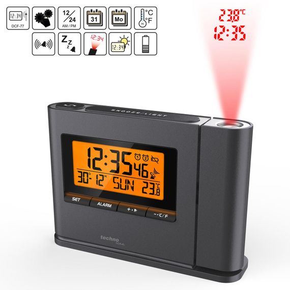 Годинник проекційний Technoline WT519 Anthracite (WT519) | Зображення 6