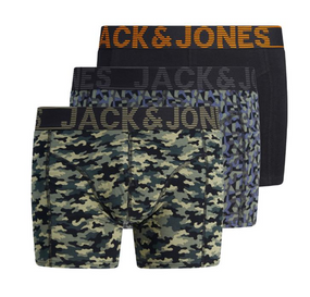 Набір чоловічих трусів боксерів Jack & Jones ADDITIONAL 3 шт в наборі