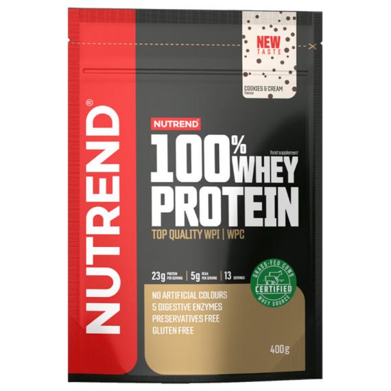 Протеїн Nutrend 100% Whey Protein 400 g (Cookies&amp;cream)