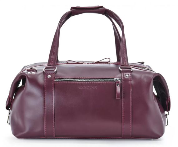 Шкіряна дорожня сумка Skin and Skin Stout M 45x22x23 см Бордова (BB01MBG) | Зображення 4