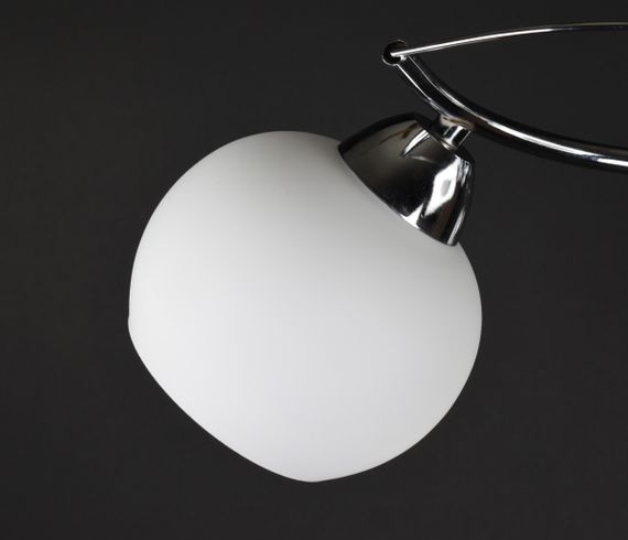 Люстра стельова на 3 лампочки 27403 Хром 18х55х55 см. | Зображення 2