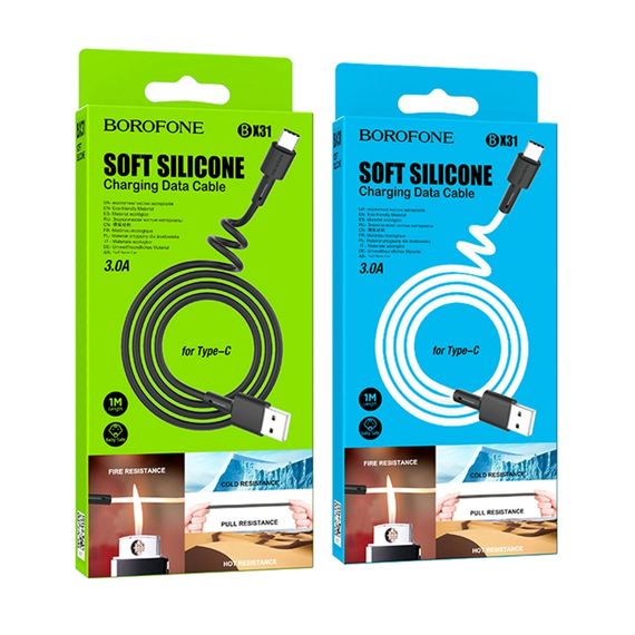 USB Borofone BX31 Silicone Type-C | Зображення 1