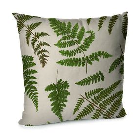 Подушка диванная с бархата Tropical leaves 45x45 см (45BP_FLORA008)