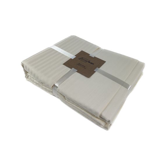 Комплект постільної білизни SoundSleep Stripe Beige сатин-страйп євро 200х220 см бежевий (2251736512017) | Зображення 4