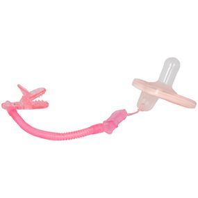 Цепочка для пустышки "Спираль" 3335_рожевий