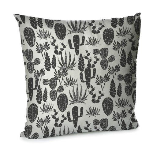 Подушка диванная с бархата Кактусы 45x45 см (45BP_TFL002)