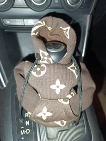 Чехол кофта Худи аксессуар на КПП Car Hoodie Луи Витон темно- коричневый подарок автомобилисту 10070