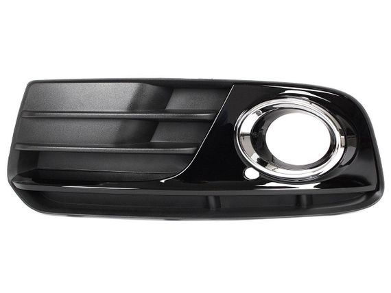 Audi Q5 8R FL рестайлінг (12-16) ліва передня решітка у бампер з отвором під галогенки, Ауді К'ю 5 8Р