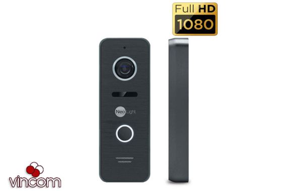 Комплект видеодомофона NeoLight Alpha HD Black и Solo FHD Graphite | Зображення 3