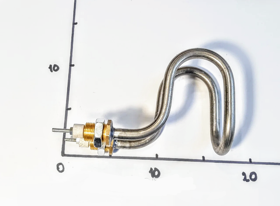 Тэн нержавейка 1500W D11 штуцер м18 водяной дистиляторный | Зображення 1