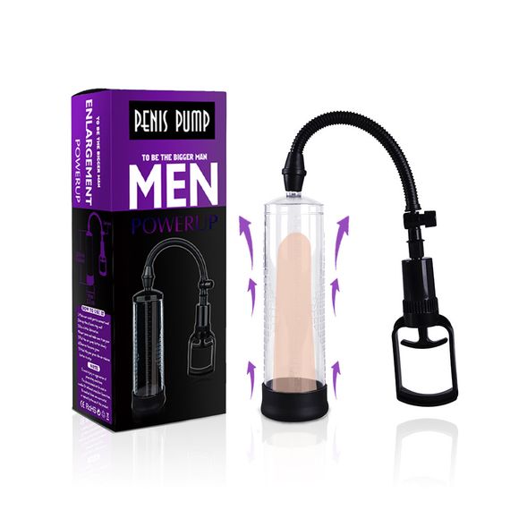 Вакуумна чоловіча помпа з ручним насосом Penis Pump — MAN POWERUP sexstyle