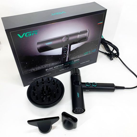 Фен професійний VGR V-401 BLACK | Зображення 7