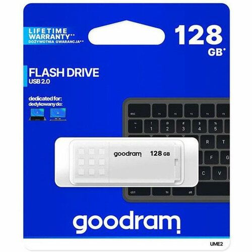 Flash Drive Goodram UME2 128GB (UME2-1280W0R11) White | Зображення 2