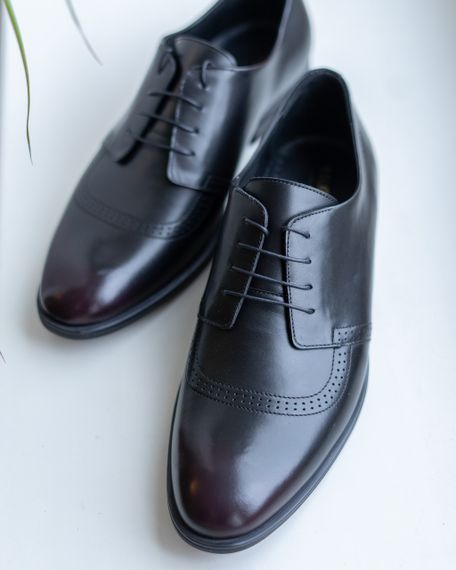 Бордовые туфли из кожи 39 размера | Зображення 1