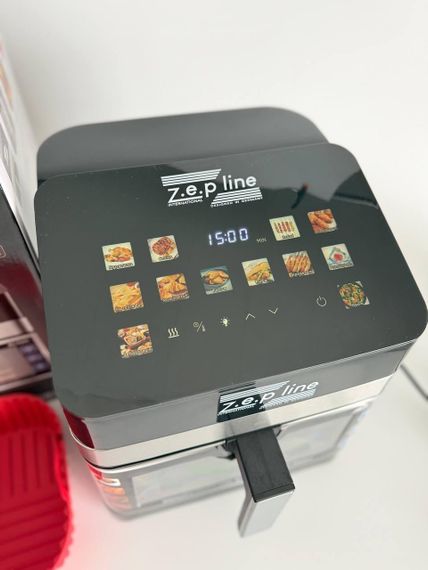 Мультифункціональна аерофритюрниця Zepline ZP-00343 на 13 л 4200 Вт на 12 програм з віконцем | Зображення 3