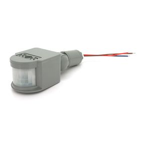 Датчик движения, расстояние макс. 12м, 220V макс. нагрузка 100Вт, Silver