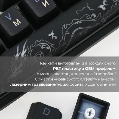 Клавиатура Ducky One 3 Mini Cherry MX Brown RGB UA USB Black (DKON2161ST-BUAPXCLAWSC1) | Зображення 2