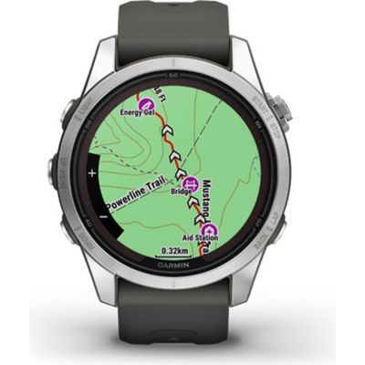 Смарт-часы Garmin fenix 7S Pro Solar, Glass, SS w/Graphite band, GPS (010-02776-01) | Зображення 3