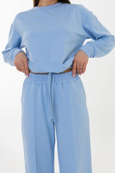 Штани-палаццо 4Profi двунитка голубые размер L 27988 | Зображення 6