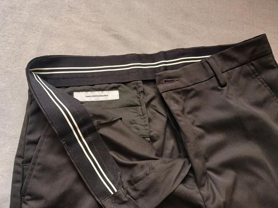 Чоловічі прямі чорні штани 42/28 | Зображення 2