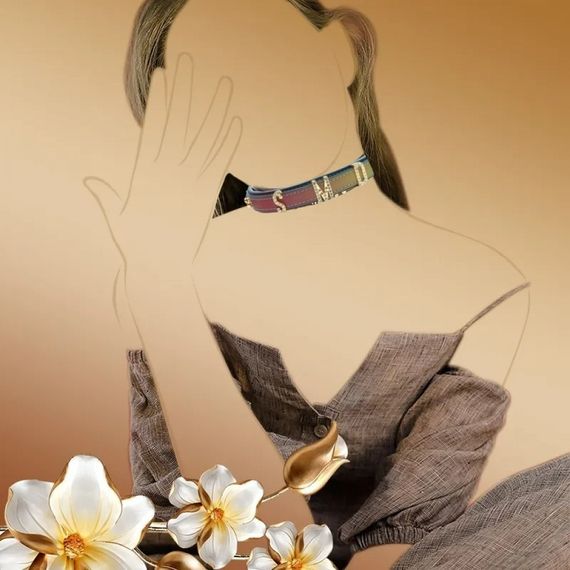 Нашийник-чокер із золотими літерами зі стразами Sevanda Lockink, шкіряний, різнокольоровий sexstyle | Зображення 3