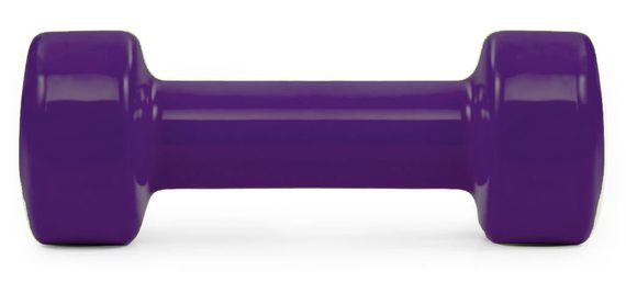 Гантелі вінілові PowerPlay 4125 Achilles 2*2.5 кг. Фіолетові (пара - 2шт.) | Зображення 5