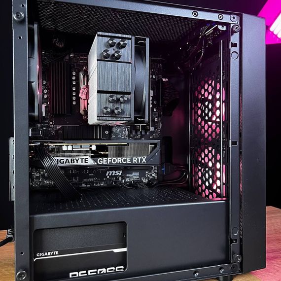 Збірка на замовлення: ігровий ПК Prologix E102 RGB Tower / AMD Ryzen 5 5600 (6 (12) ядер по 3.5 - 4.4 GHz) / 32 GB DDR4 / 1000 GB SSD M.2 / nVidia GeForce RTX 5060, 8 GB GDDR7, 128-bit / 650W | Зображення 4