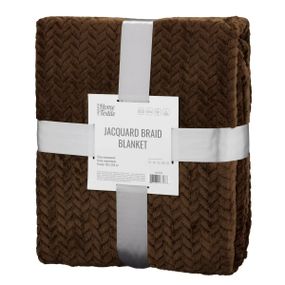 Плед Ardesto JaСquard Braid ART0205JB 160х200 см коричневый