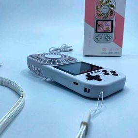 Игровая консоль с цветным экраном и вентилятором 500 игр HS-223 Белая
