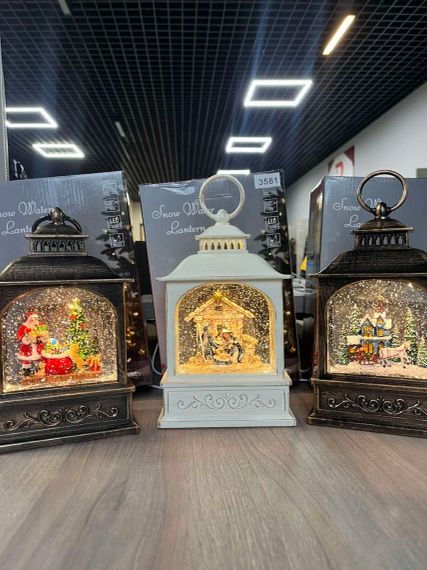 Різдвяна ніч Новорічний музичний ліхтар нічник з підсвічуванням Xmas 24072D | Зображення 2