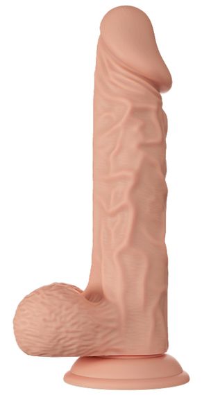 Фалоімітатор з мошонкою на присосці BAILE - Beautiful Burag 9.4", BW-008104NR Sex Aura | Зображення 3