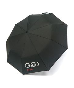 Парасолька чоловіча 02J автомат на 9 спиць з логотипом Audi Чорний