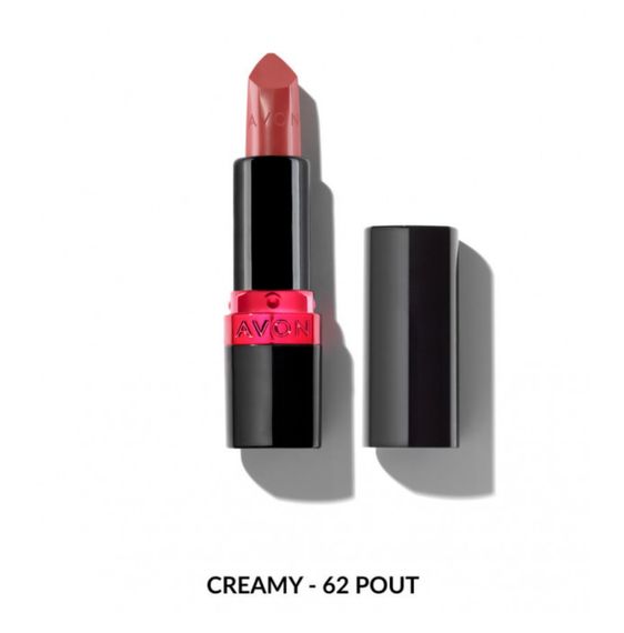 Зволожувальна кремова губна помада Avon "Ультра" 62 Ніжно-рожевий  (62 Pout) 3,6г