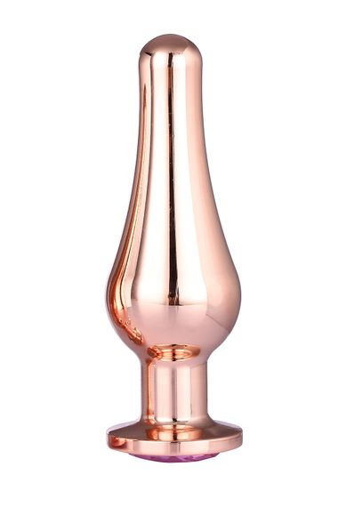DT21828 анальна пробка конічної форми Dream Toys GLEAMING LOVE ROSE GOLD PLEASURE PLUG L | Зображення 2