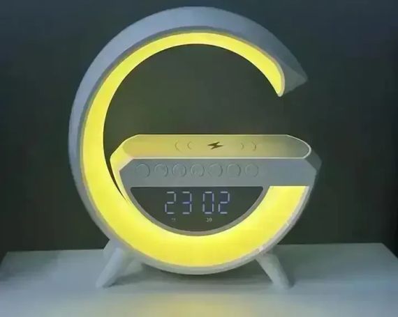 ОЧЕНКА! Настільна смарт-лампа, нічник BT-3401 RGB Rainbow з Bluetooth-колонкою (Плохе паковання 2865) | Зображення 4
