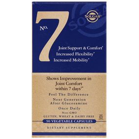 Комплекс для суставов Solgar No 7, Joint Support & Comfort 90 Veg Caps