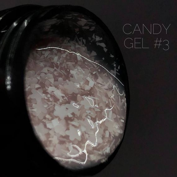 Гель для дизайну нігтів Crooz Candy Gel 03 (кремовий) 5мл | Зображення 4