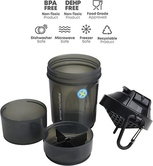 Шейкер спортивний SmartShake Original2GO 600ml Black (Original) | Зображення 7