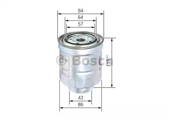 Фільтр паливний TOYOTA COROLLA, BOSCH (F026402110) | Зображення 4
