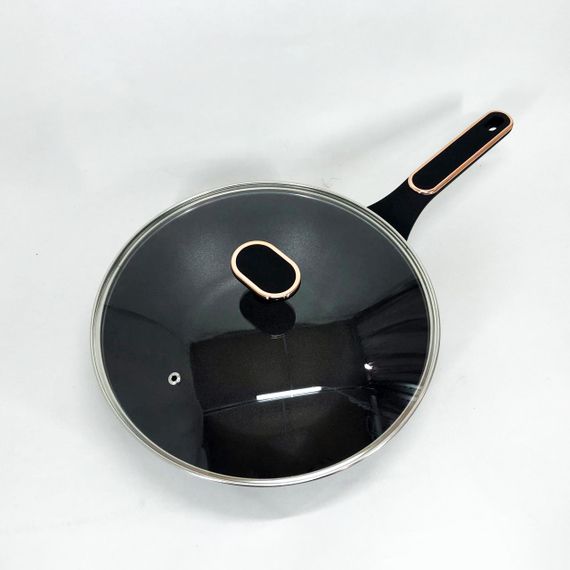 Сковорода Magio MG-1168 з кришкою 28 см кована антипригарна, сковорода якісна на плиту | Зображення 9